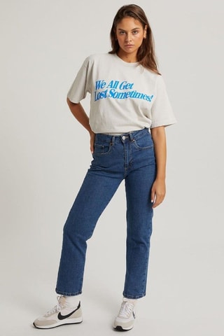 Camiseta oversize - Crudo