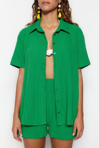 Camisa y short de playa - Verde