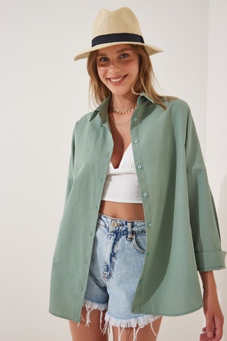 Camisa oversize - Verde