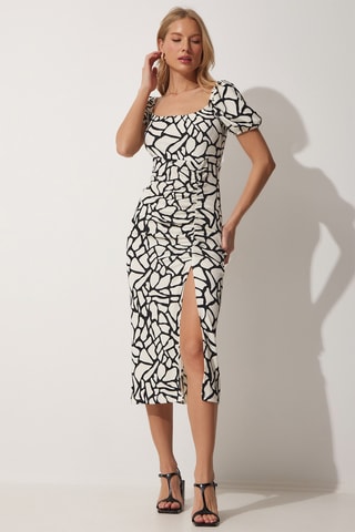 Vestido de tubo - Blanco