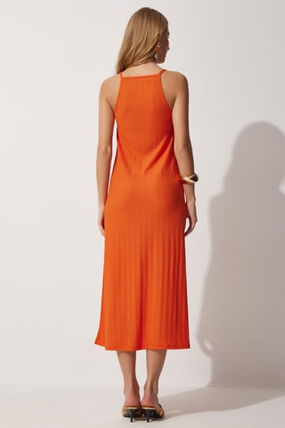Vestido midi - Naranja
