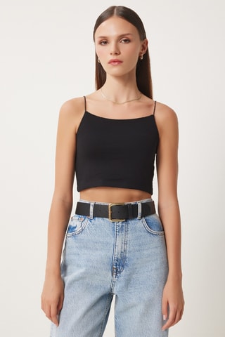 Crop top - Negro