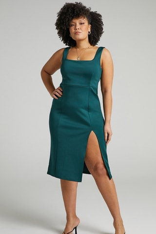 Vestido de tubo - Verde esmeralda