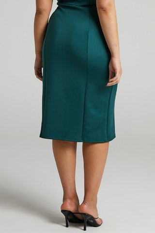 Vestido de tubo - Verde esmeralda