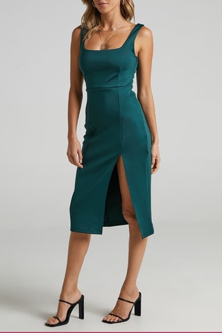 Vestido de tubo - Verde esmeralda