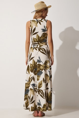 Vestido largo - Caqui