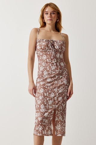 Vestido midi - Topo