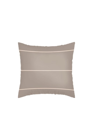 2 taies d'oreiller en satin de coton 80 fils/cm² Camille - Taupe