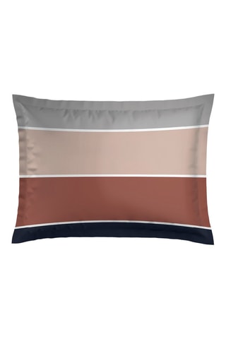 2 taies d’oreiller en satin de coton 80 fils/cm² - Nude et marron