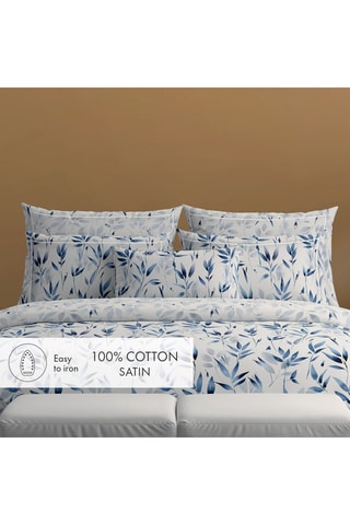 2 taies d’oreiller en satin de coton 80 fils/cm² Murmure - Blanc