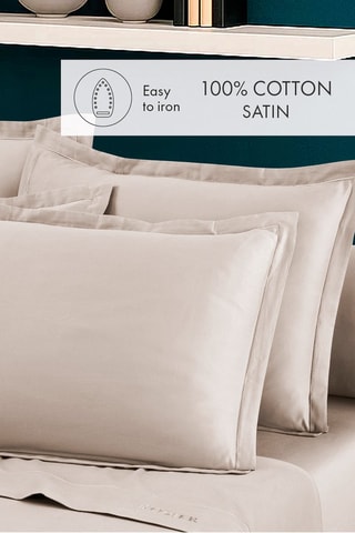 2 taies d'oreiller Uni - Taupe clair