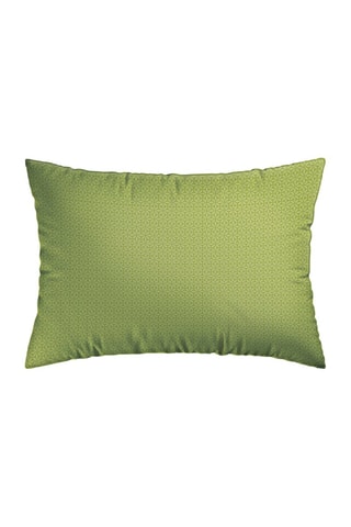 2 taies d'oreiller en satin de coton 80 fils/cm² Murmure florale - Vert et rose