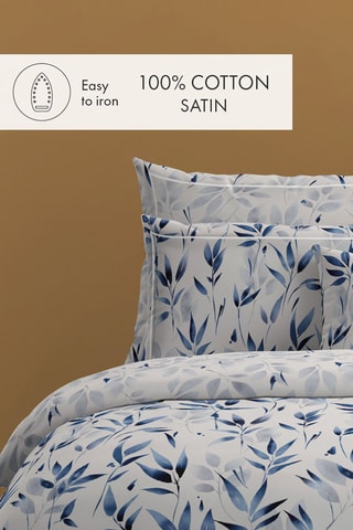 Parure de couette Eclat Bleu - Bleu et blanc