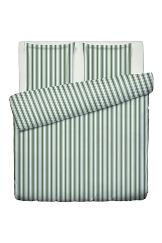Parure de couette en satin de coton 80 fils/cm² Lorine - Vert