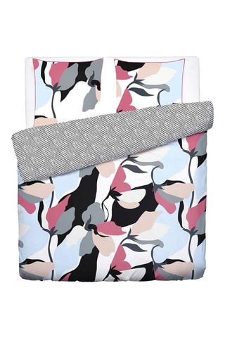 Parure de couette en satin de coton 80 fils/cm² - Bleu clair