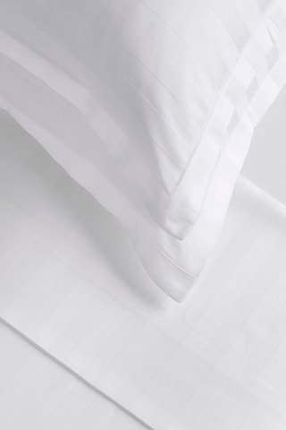 Parure de draps Dobby stripe woven - Blanc