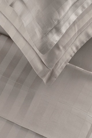 Parure de draps en satin de coton 80 fils/cm² - Taupe
