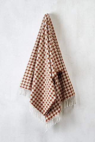 Plaid Pied-de-Poule Marron - 130 x 170 cm