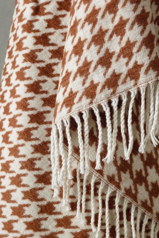 Plaid Pied-de-Poule Marron - 130 x 170 cm