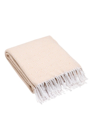 Plaid tissé Venise - Taupe - 130 x 180 cm