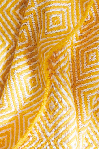 Plaid tissé Venise - Jaune - 130 x 180 cm