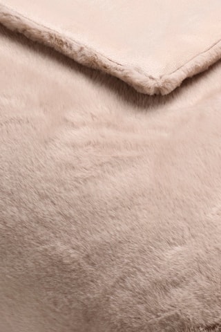 Plaid imitation fourrure   Beige