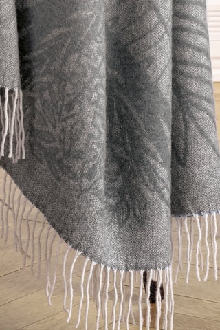 Plaid en laine et cachemire Illusion tropicale -
Gris - 130 x 180 cm