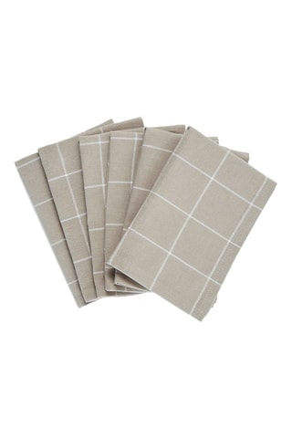 6 serviettes de table - Taupe