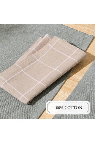 6 serviettes de table - Taupe