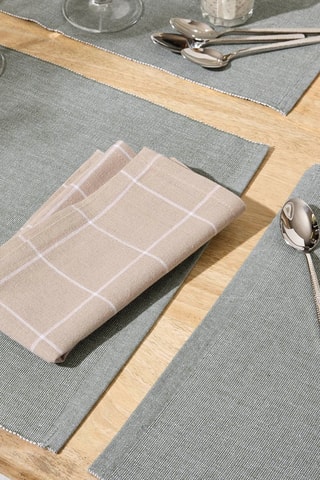 6 serviettes de table - Taupe