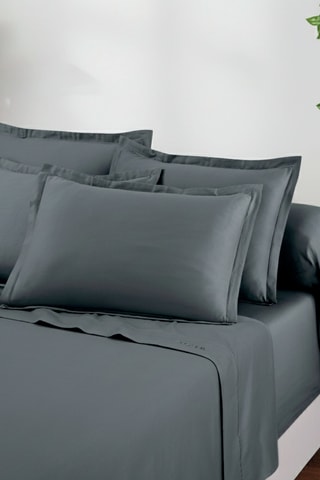 Parure de draps en satin de coton - Gris