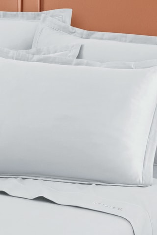 Parure de draps en satin de coton - Blanc