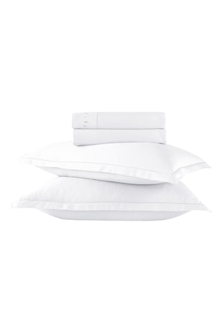 Parure de draps en satin de coton - Blanc