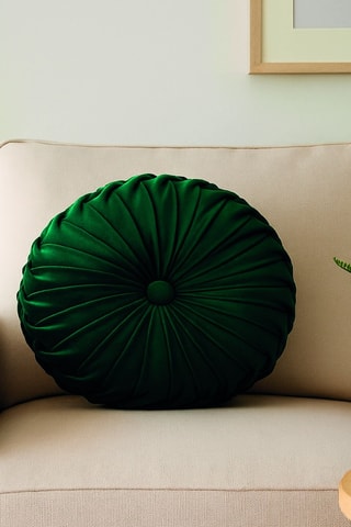 Coussin rond - Vert - 35 x 35 cm