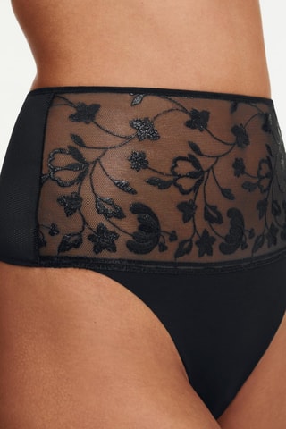 String Hoge Taille Philter - Zwart