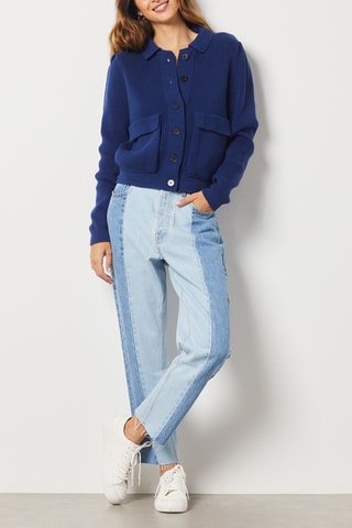 Cardigan - Blauw