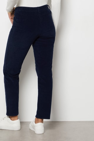 Velours Broek - Marineblauw
