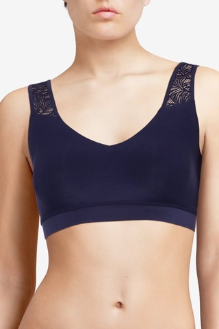Sportbeha - Marineblauw - Softstretch