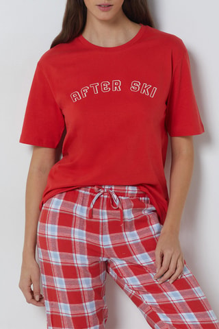 Pyjamashirt Sivar - Rood