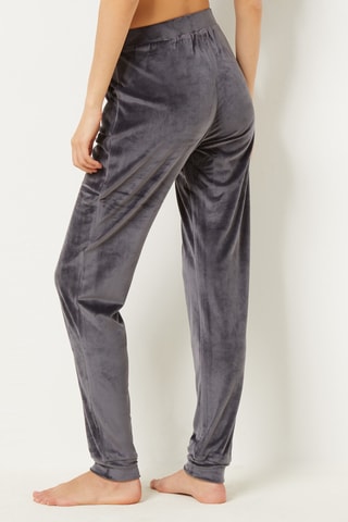 Velours Joggingbroek Dunkan - Donkergrijs