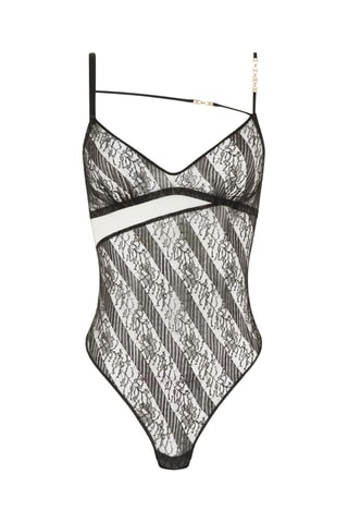 Stringbodysuit Slash - Zwart