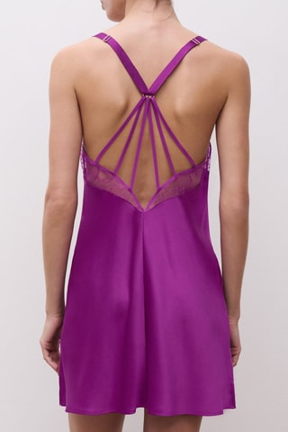 Zijden Slipdress Xquisite - Paars