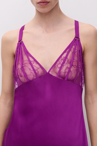 Zijden Slipdress Xquisite - Paars