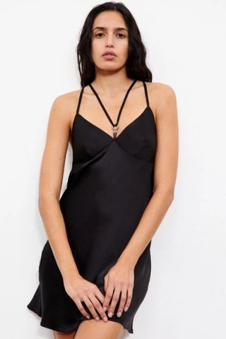 Zijden Slipdress Hypnotic - Zwart - Chantelle