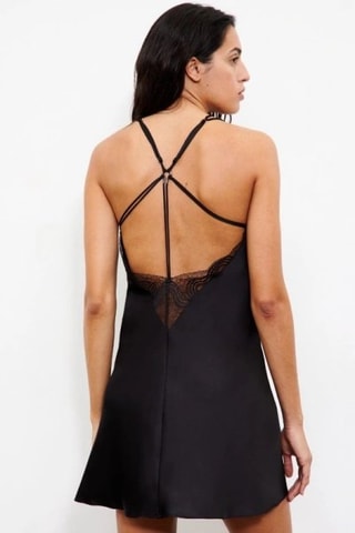 Zijden Slipdress Hypnotic - Zwart - Chantelle