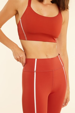 Legging hoge taille Eden Steenrood