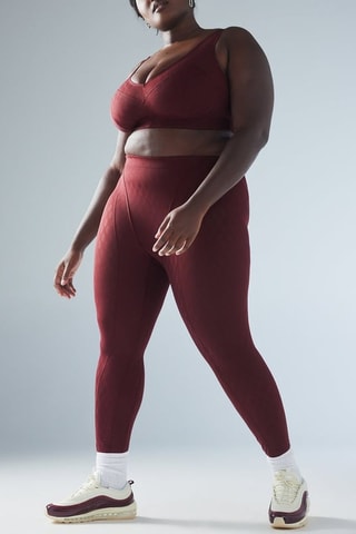 Legging Hoge Taille Peak Performance - Bordeauxrood
