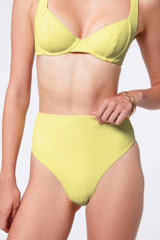 Bikinibroekje Hoge Taille Capsule Diane Zachtgeel