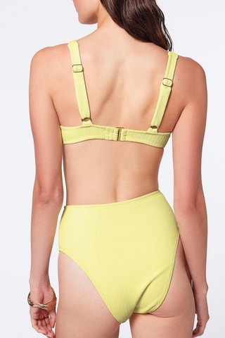 Bikinibroekje Hoge Taille Capsule Diane Zachtgeel