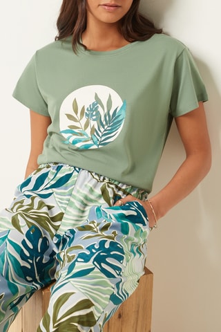 Pyjamashirt Trisha- Kaki